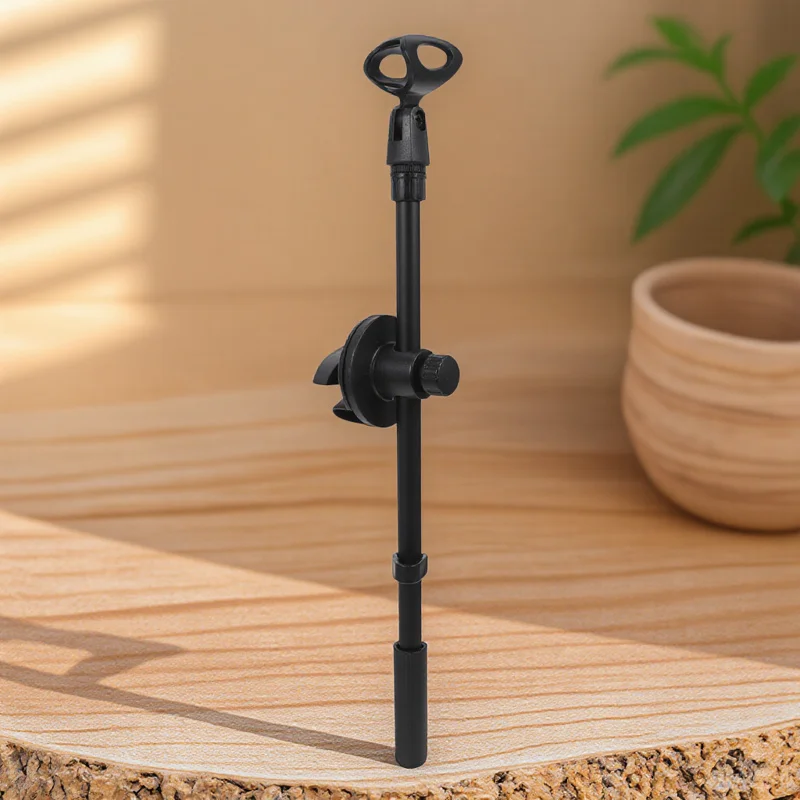 

1Set Metal Microphone Boom Arm Premium Durability Adjustable Height Support for Studio Home Recording Dual Mic -Degree
