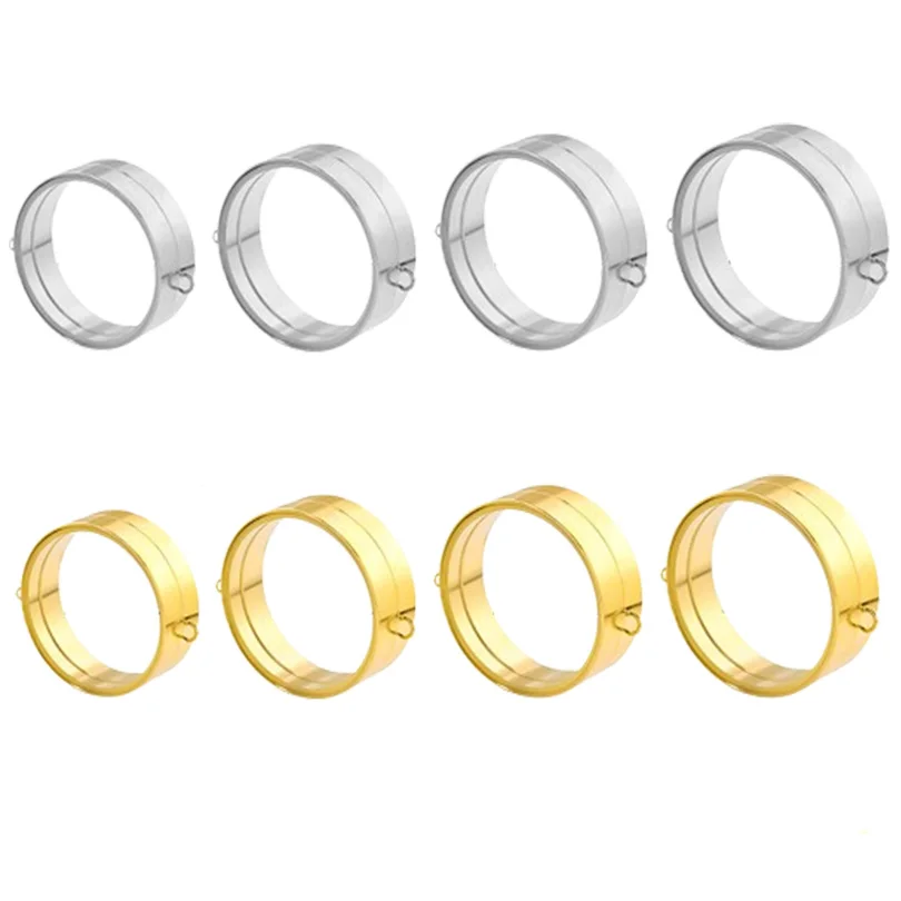 5pcs/lot Thick Stainless Steel Round Glass Floating Locket Key Chain Coin Holder Memory Gifts Keyring Pendant Jewelry Marking