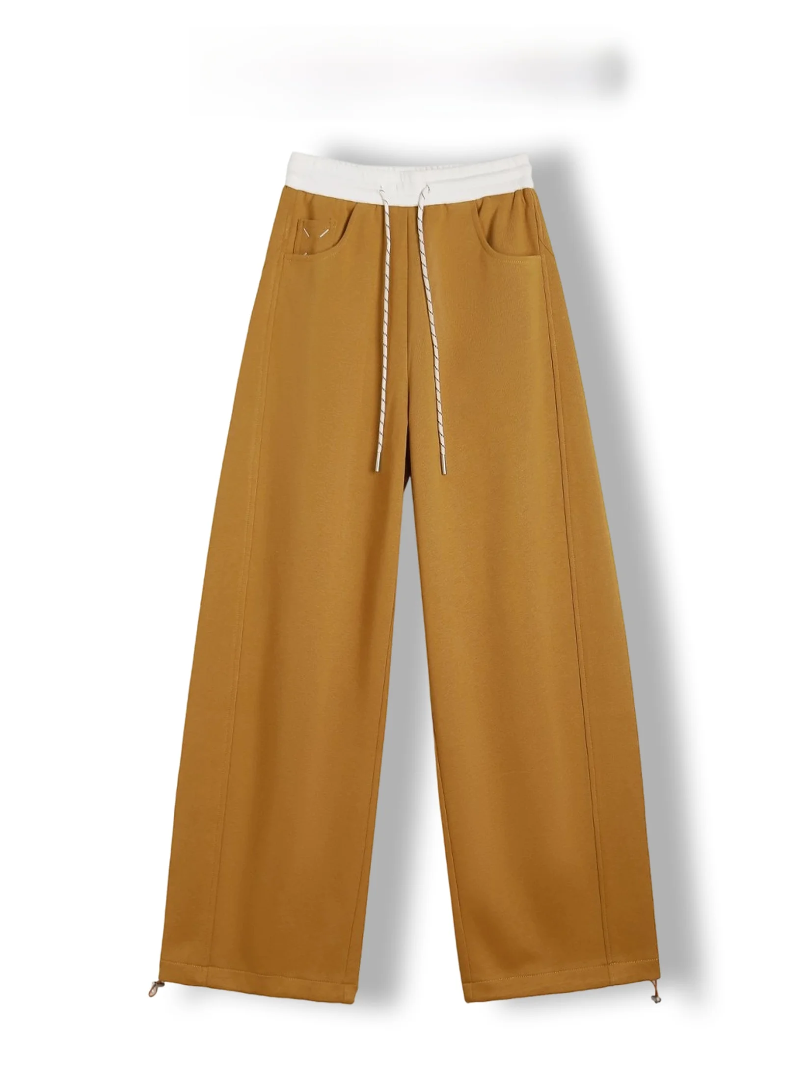 

Tall Women's Wide Leg Pants Casual High Waist Color Block Elastic Waistband Trendy Loose Fit Trousers for Ladies
