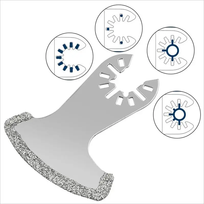 Imagem -02 - Diamante Oscilação Saw Blades Multi Tool Saw Blades para Lixamento Áspero Enchimentos Cerâmica Azulejo Acessórios Elétricos 1pc