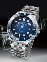 Switzerland Luxury Brand LOBINNI MIYOTA 8215 Automatic Mechanical Men's Watches Sapphire 100M  Waterproof Luminous Clock L19021