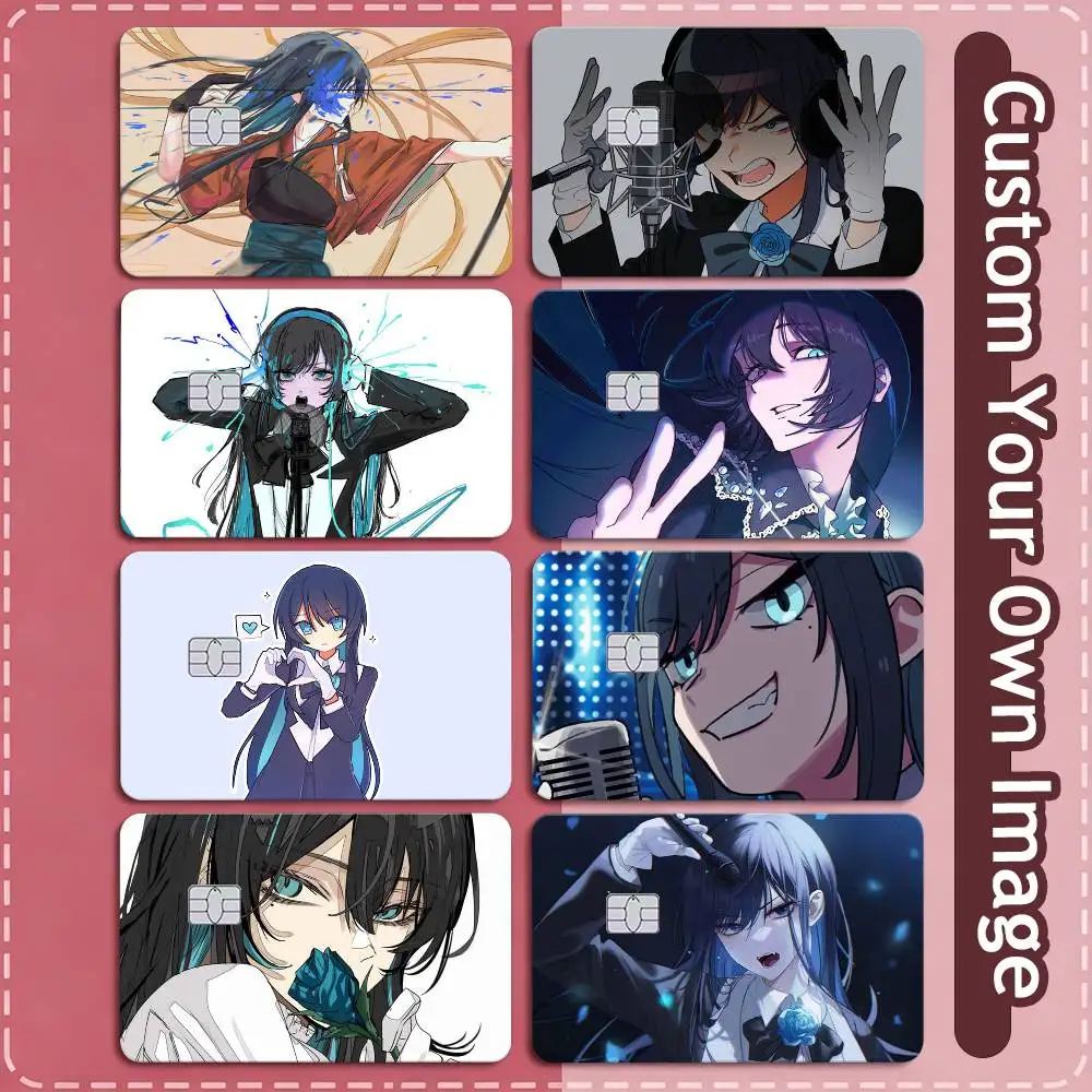 Japan Hot Singer Ado Credit Card HD Stickers Game Card Decal Small Chip Waterproof Sticker Gift