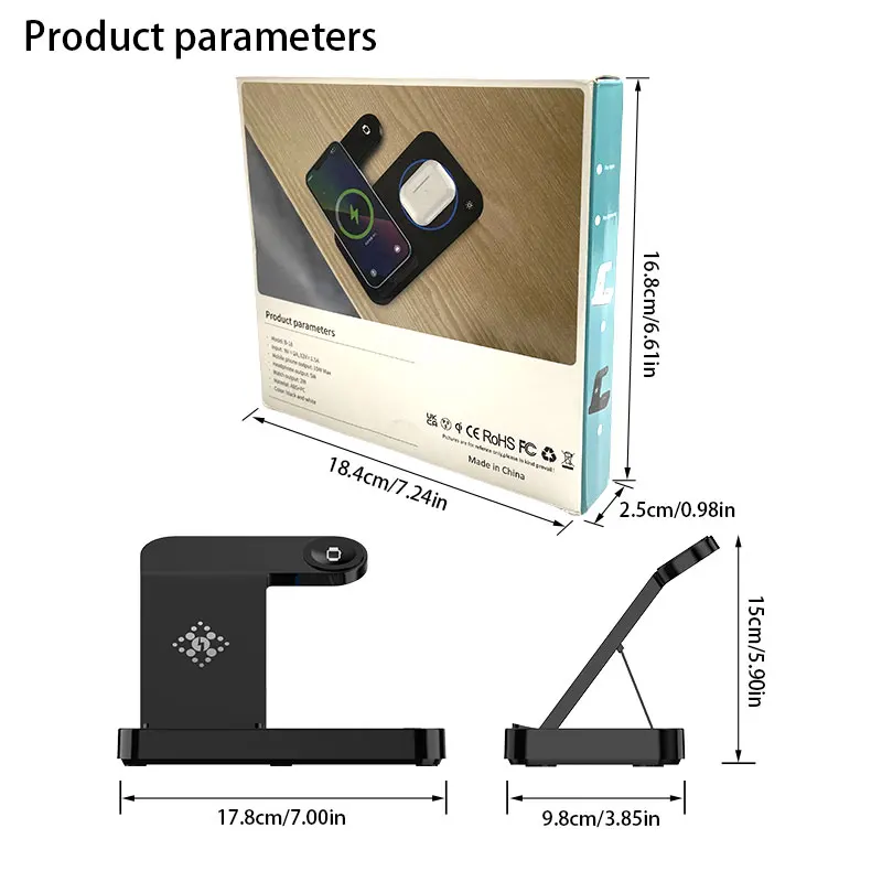 Charging Station for Multiple Devices Apple,Wireless Charger That Can Simultaneously Charge Cell Phones, Watches, and Headphones