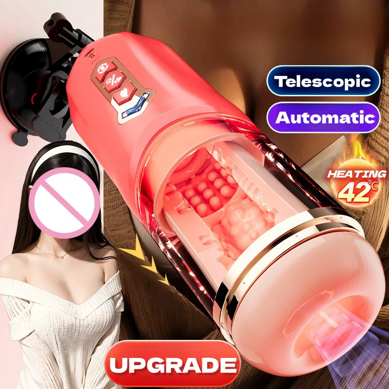 

RH Fully Automatic Telescopic Sucking Electric Aircraft Cup Pronunciation Vibration Male Intelligent Masturbation Adult Sex Toys