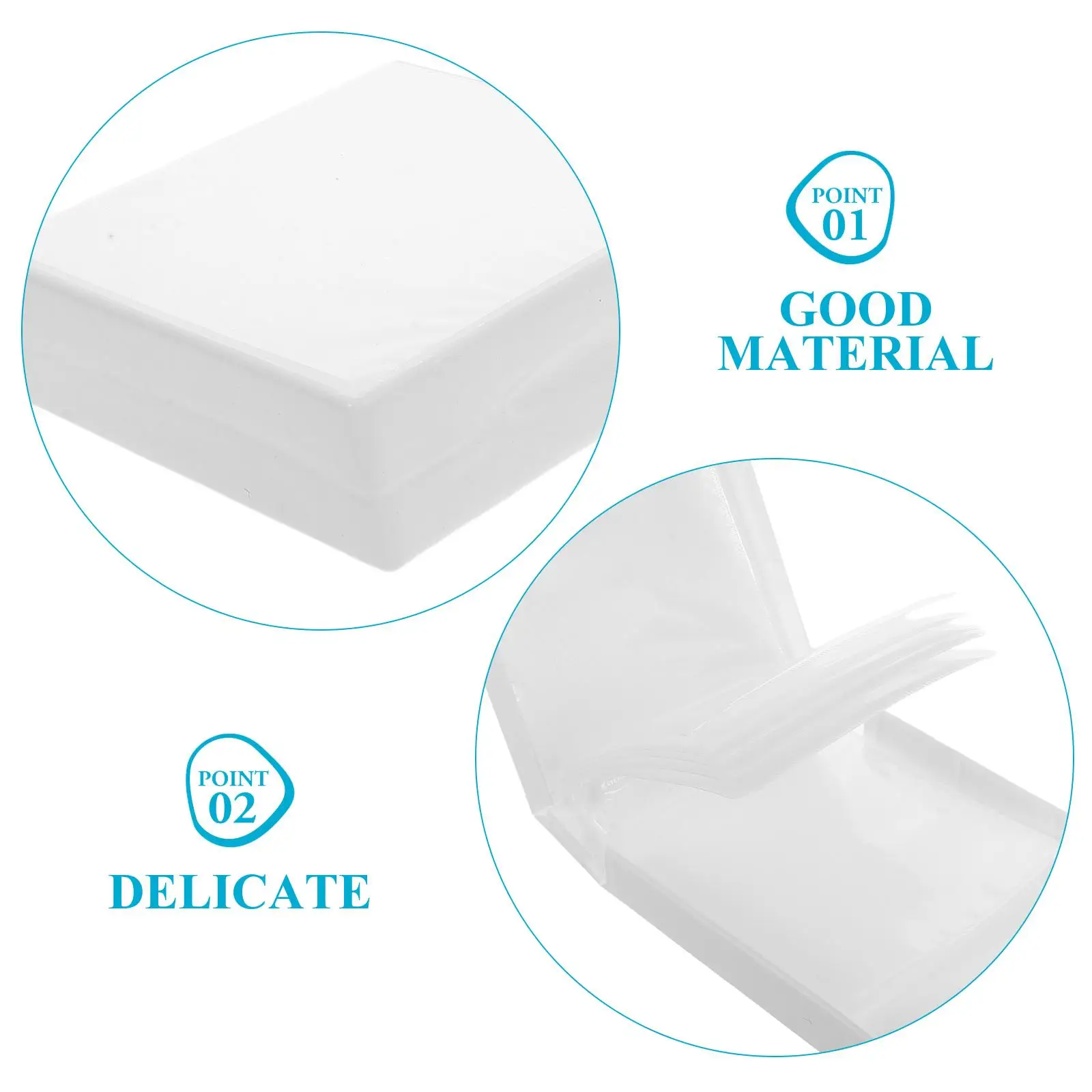 2 ชิ้น 24 แผ่นสีขาว CD DVD กล่องเก็บพลาสติก Milky Hard ShellProtect Scratch ความทนทานจัดระเบียบ