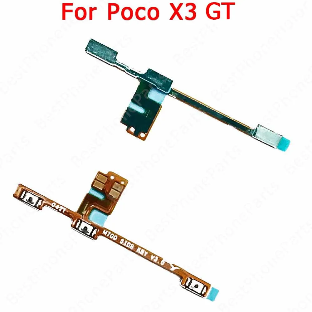 For Xiaomi Poco Phone F1 F2 F3 M3 M4 Pro X3 NFC X4 GT 5G New Power On Off Side Button Replacement Volume Flex Cable