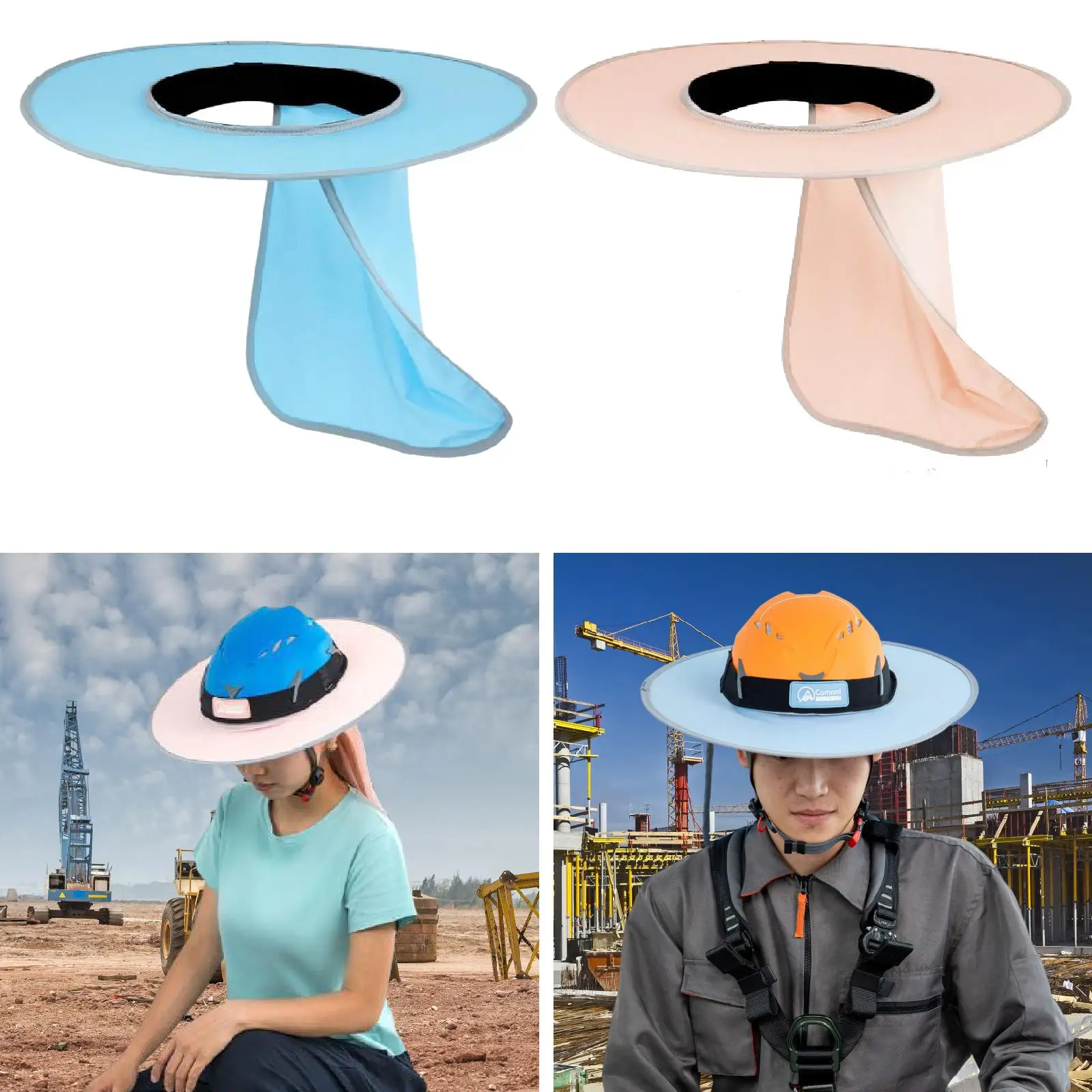 

Hard Hat Helmet Shade Convenient Hat Visor Sunproof Sun Visor Neck Cover for Outside Construction Outdoor Work