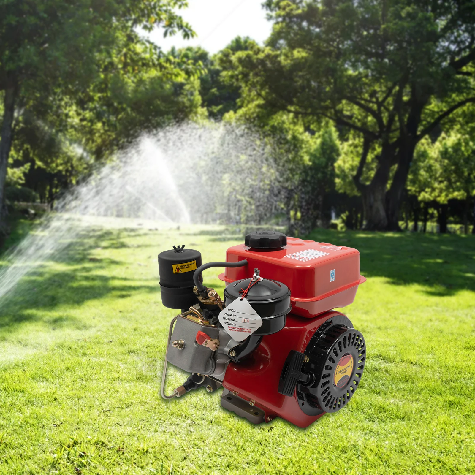 

4-тактный одноцилиндровый дизельный двигатель мощностью 3 л.с. с ручным запуском для картинга, мини-мотоциклов, измельчителей, дровоколов