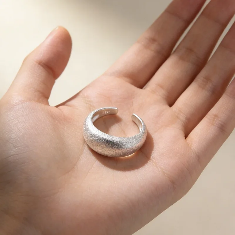 925 Sterling Silver Rings for Women Men Couple Minimalist Handmade Sparckling Narrow Ring Party Jewelry Gift Prevent Allergy - view 5