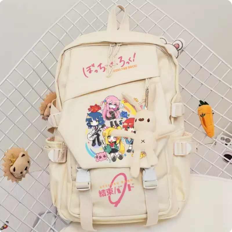 Anime BOCCHI LE ROCK! IjpiercNijika-Sac à Dos d'École de Grande Capacité, pour Voyage, Cosplay, Cadeau pour Étudiant et Adolescent, B626