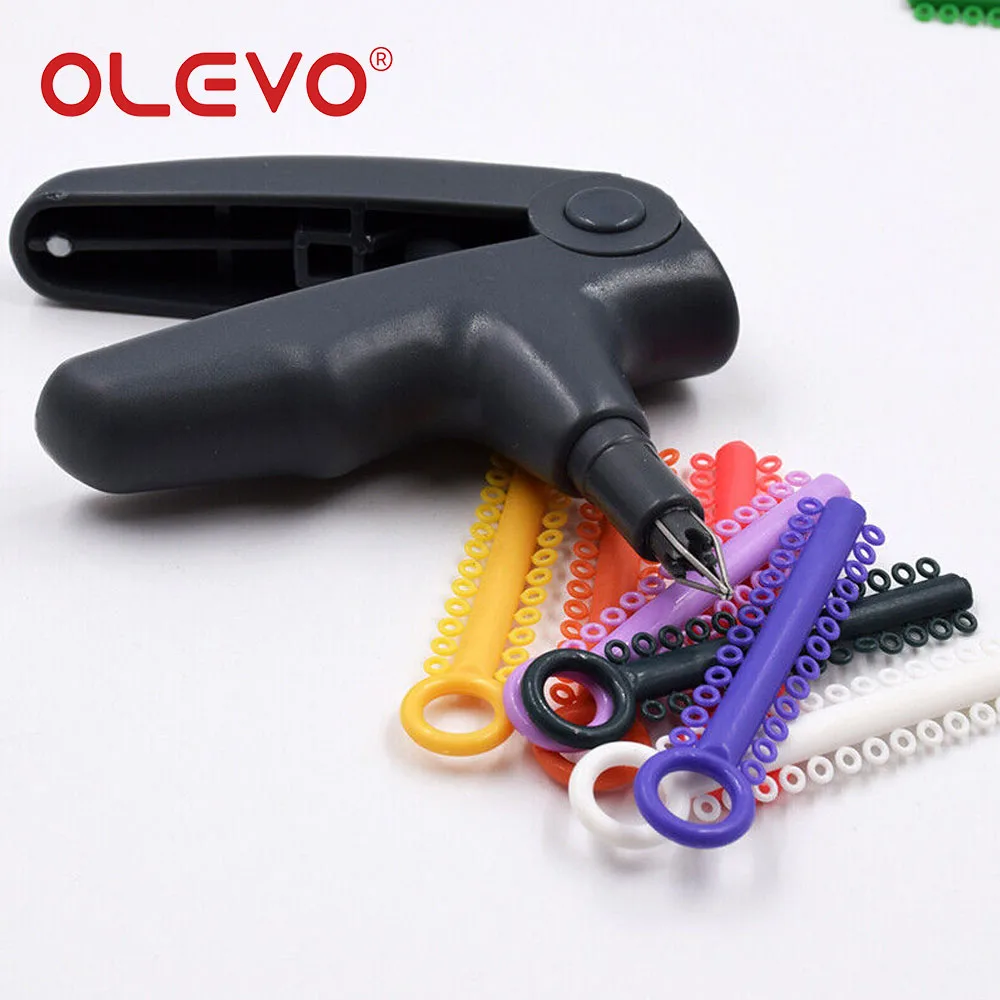 OLEVO 1040 Pcs Dental Orthodontic Leagues Ligature Ties Elastic Rubber Bands for Teeth Braces Brackets Elastomeric O-Rings