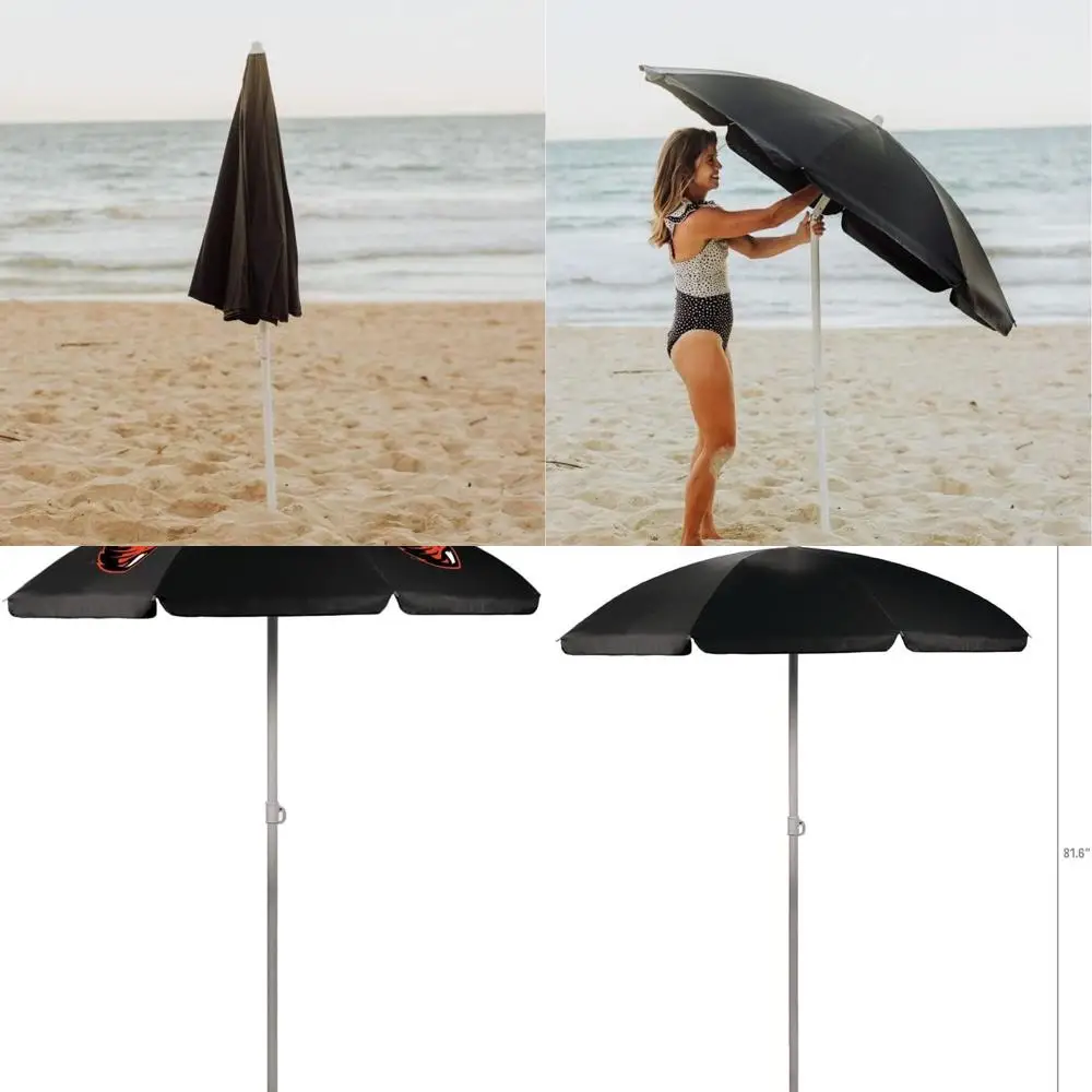 

Oregon State Beavers 5.5ft Outdoor Patio Sunshade Umbrella - Compact Beach Chair Shade