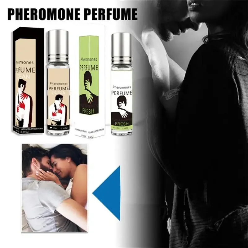 Perfume de feromonas sexuales para mujeres para atraer hombres estimulan la flirteo de larga duración socio íntimo aceite de Perfume corporal portátil