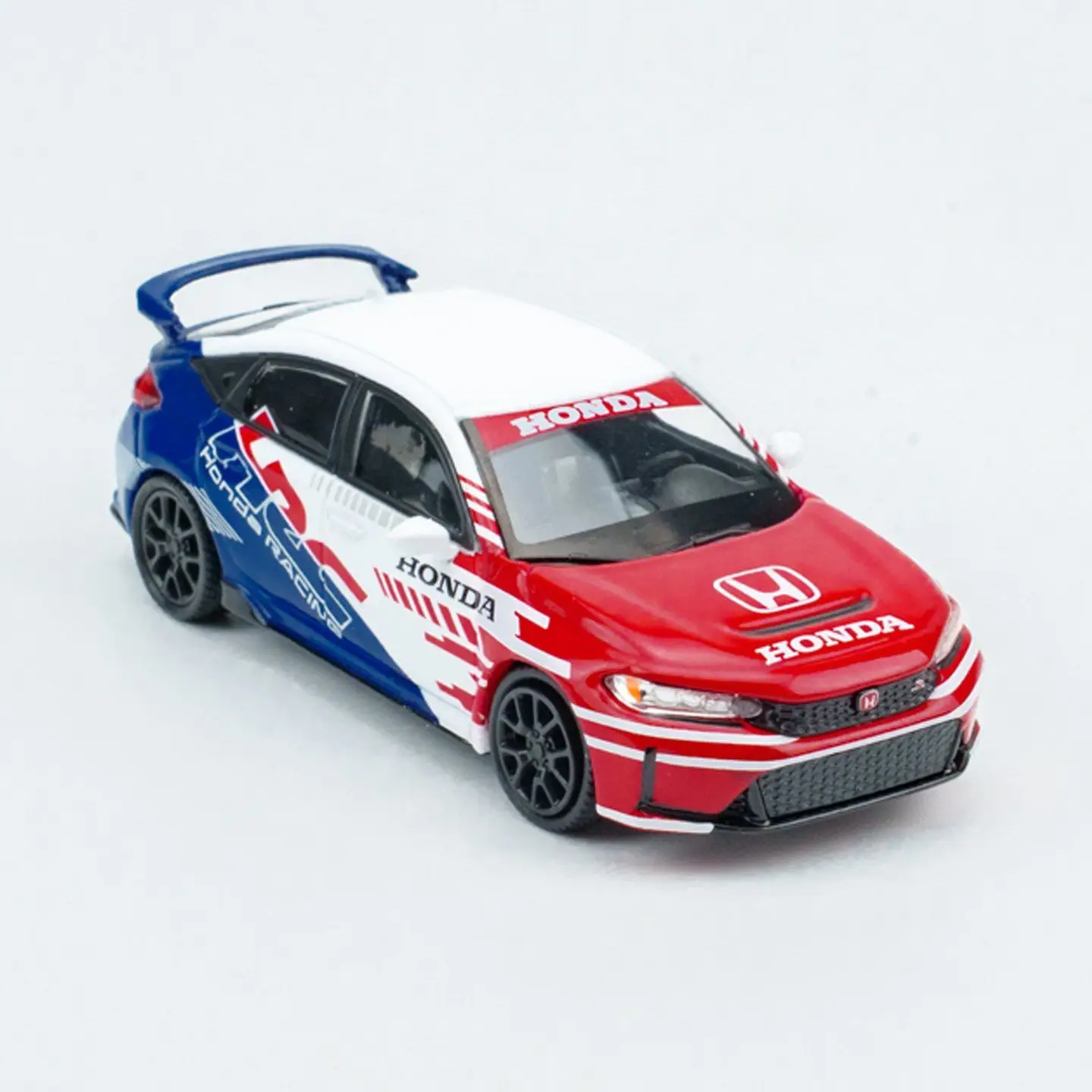 

MINI GT 1:64 #1079 Honda Civic TYPE R 2024 Pace Car HRC Lamborghini Contash Alloy Die Cast Car Model Collection Gift Ornament