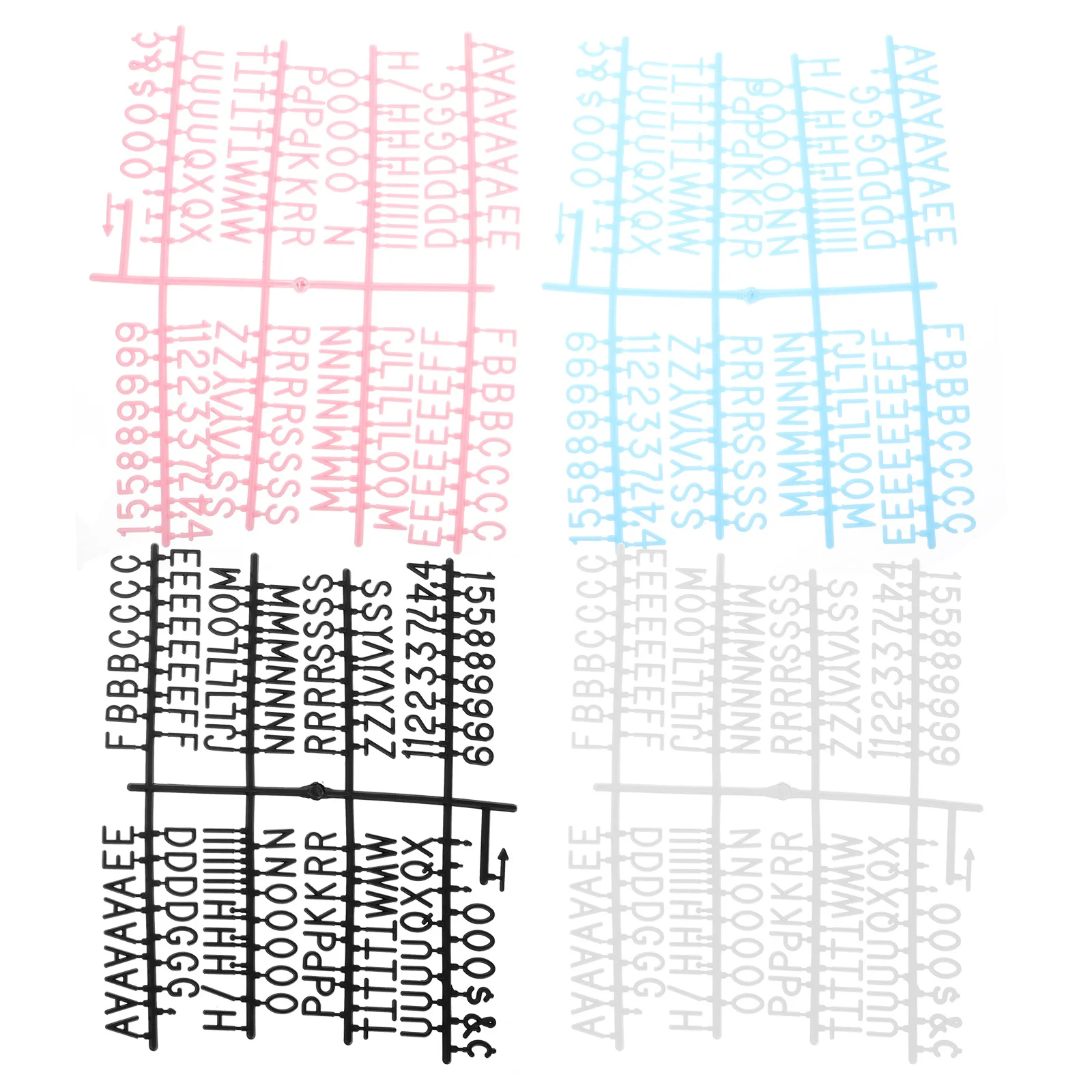 

580Pcs Alphabet Letter Board Set Washable Message Board for Daily Quotes Menu Signs Bar Home Decor Display Use