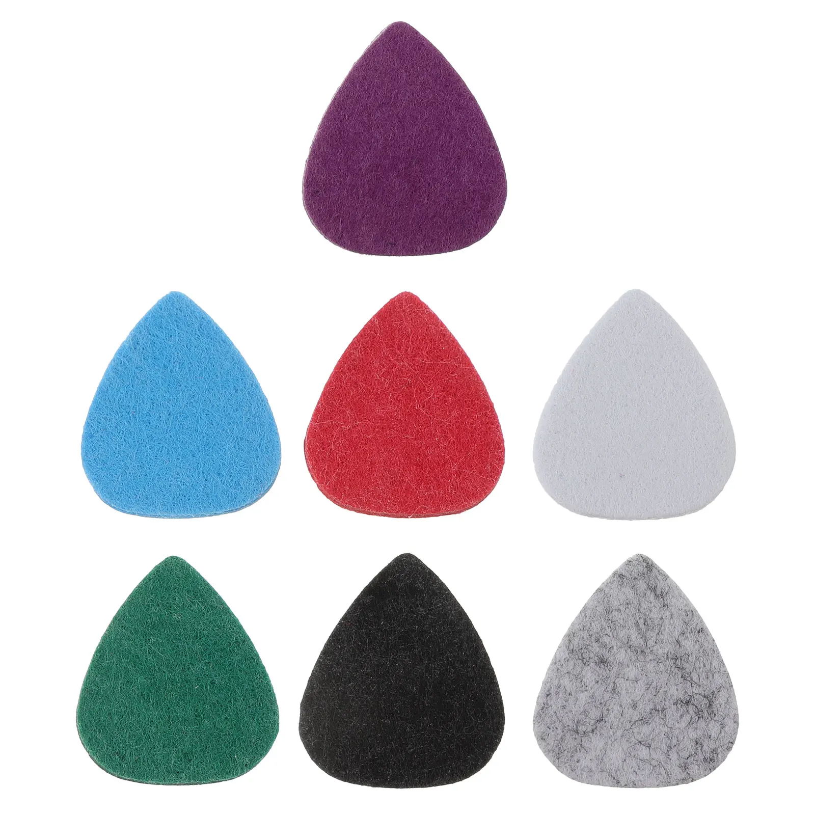 

7 Pcs Ukulele Picks Guitar Pen Stand Holder Uñetas String Plectrums Felt for Tuner
