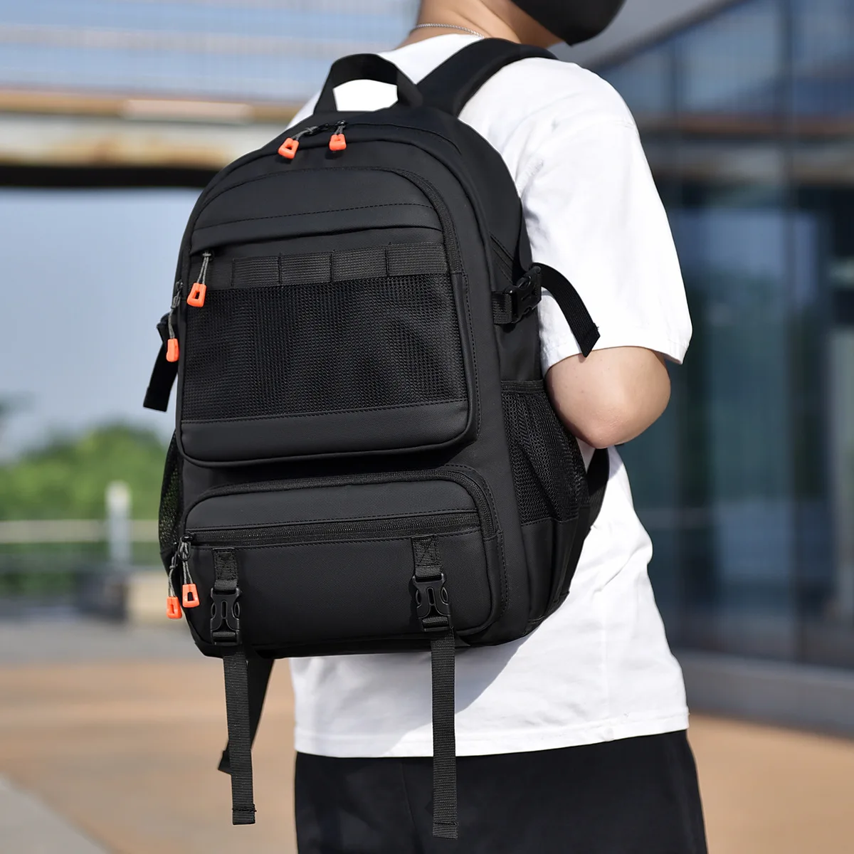 Lightweight School Backpack for Teenager Boys Large Capacity College Student Schoolbag Waterproof Men's Travel Laptop Bags