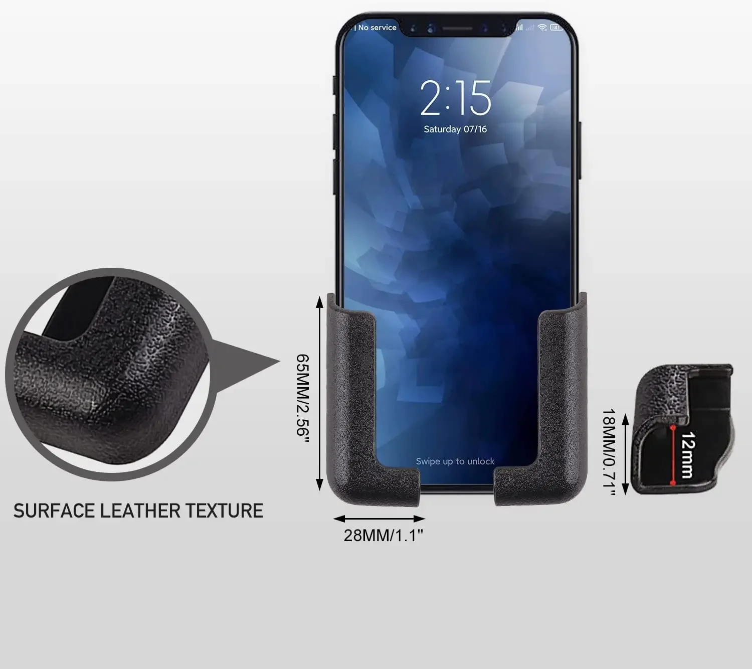 Multifunction Car Phone Holder Portability Sticky Bracket Lightness Mobile Phone Mount No Space Occupy Auto Interior Accessories view 5