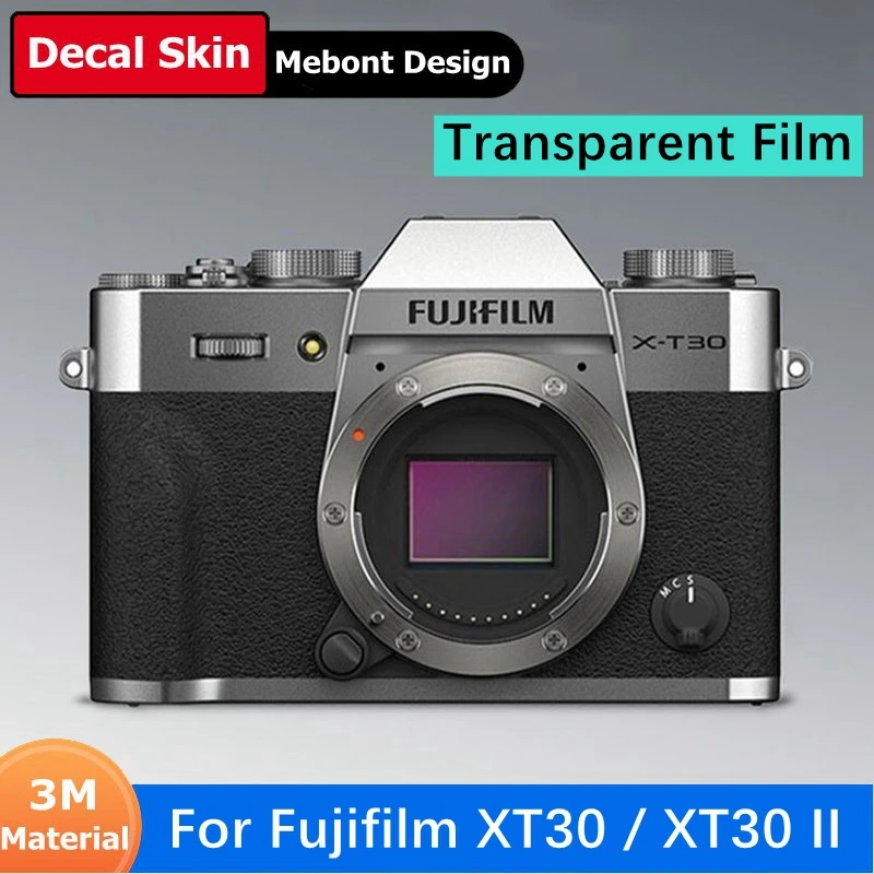 X-T30 X-T30II Transparent Film Customized Sticker Decal Skin Camera Vinyl Wrap For Fuji Fujifilm XT30 Mark2 Mark II 2 XT30II