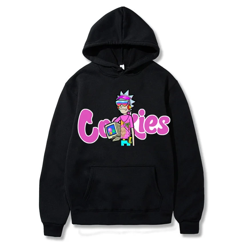 

2024 New Anime Cookies Printed Fleece Men's Autumn and Winter Men's and Women's Sweatshirts Hoodies
