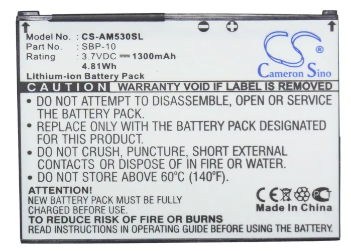 High Quality 1300mAh Battery SBP-10 for Asus Aries, Lamborghini ZX1, M530, M530E, M530w, M536, P560, ZX1