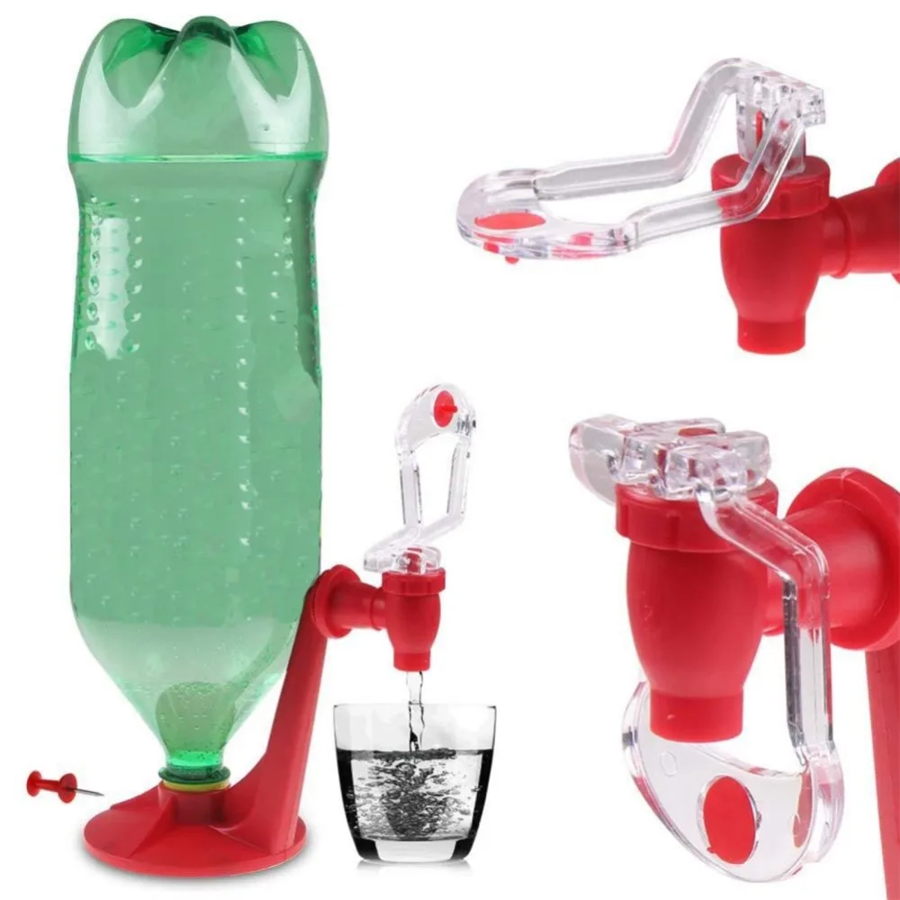 ABS+TPR Water Dispenser Hand Pressure Portable Beverage Dispenser Creative Easy to Use Soda Dispenser Party Home Bar Kitchen