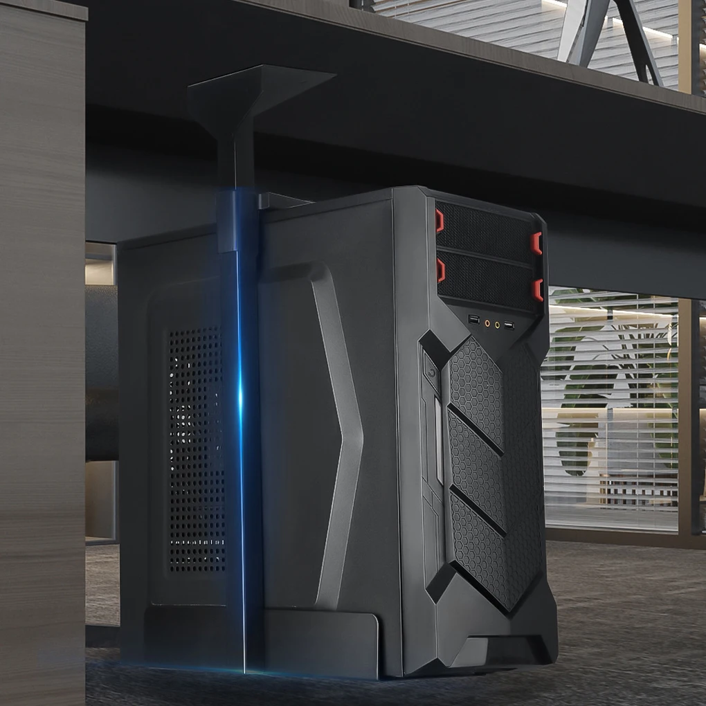 In hoogte verstelbare hostbeugel onder bureau Sterk draagvermogen Eenvoudige installatie Dubbel