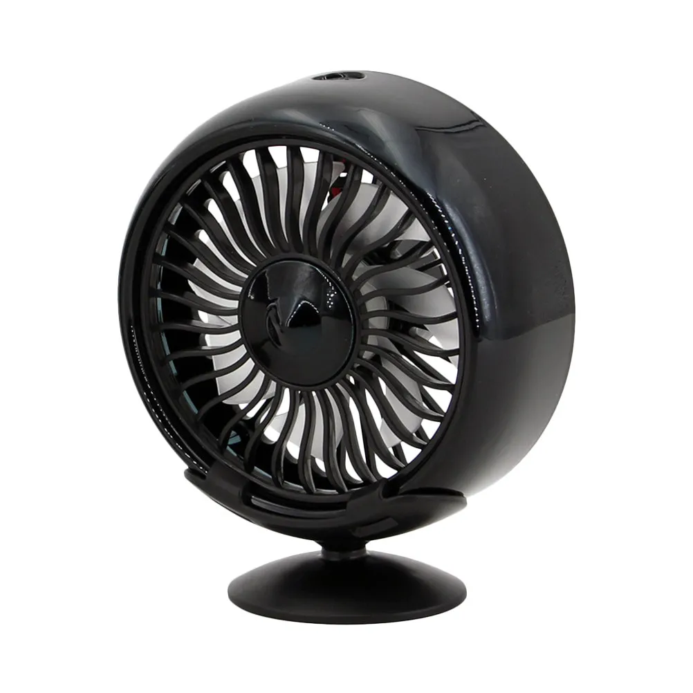 

USB-вентилятор для автомобиля, черный, регулируемый, с мощным потоком воздуха, для F102, крепление на приборную панель, тихий, долговечный, охлаждающий