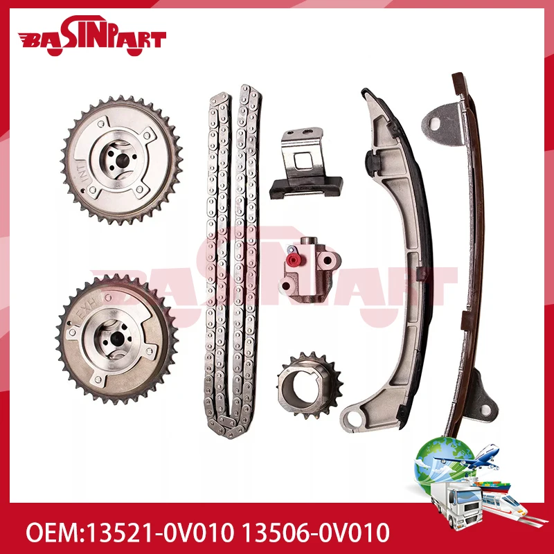 

Timing Chain VVT Gear Sprocket Kit For Toyota Camry Highlander Venza RAV4 LEXUS 2.5L 2.7L 13506-36010 13521-36010 13506-0V010