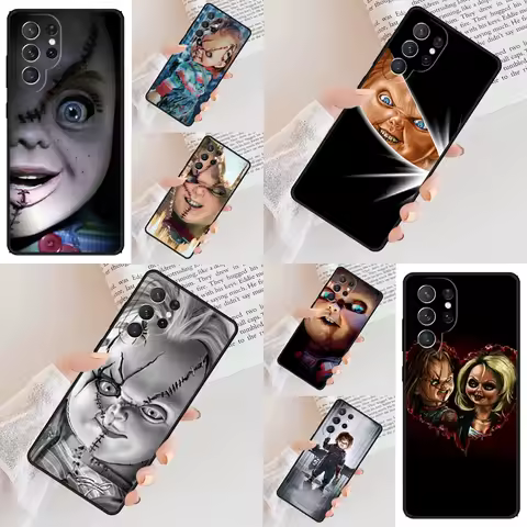 Chucky Face Phone Case For Samsung Galaxy S24 S23 S22 S21 Ultra S10 Note 10 Pro S20 Plus FE S9 S8 Cover