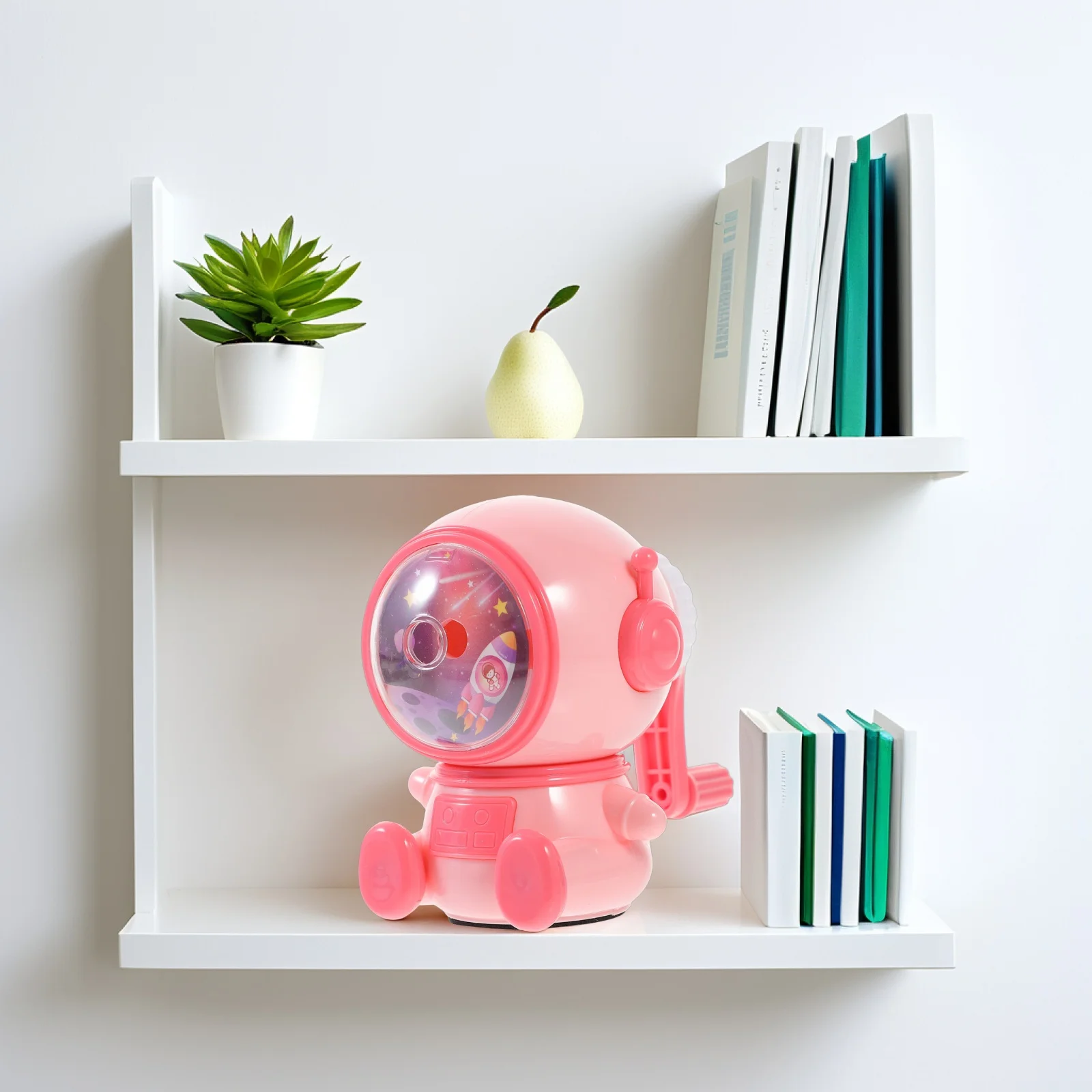 

Handheld Pencil Sharpener Portable Cartoon Design Stable Plastic Metal School Office Use Universal Manual Sharpener Students