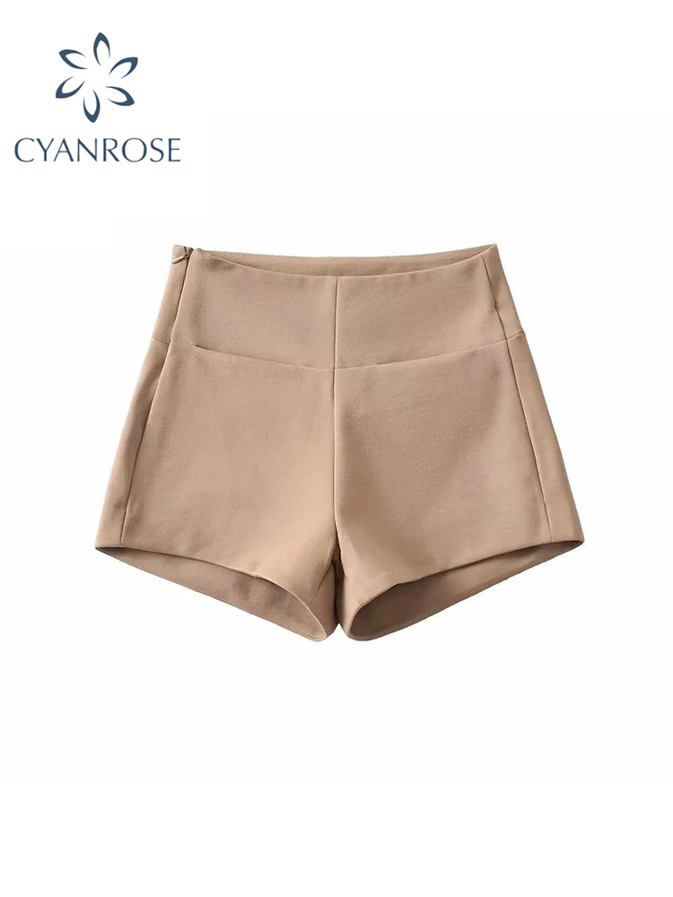 

Women's Clothing Khaki Mini Shorts Vintage Hight Waist Shorts 90s Aesthetic Korean Office Ladies Short Pants 2000s Summer 2025