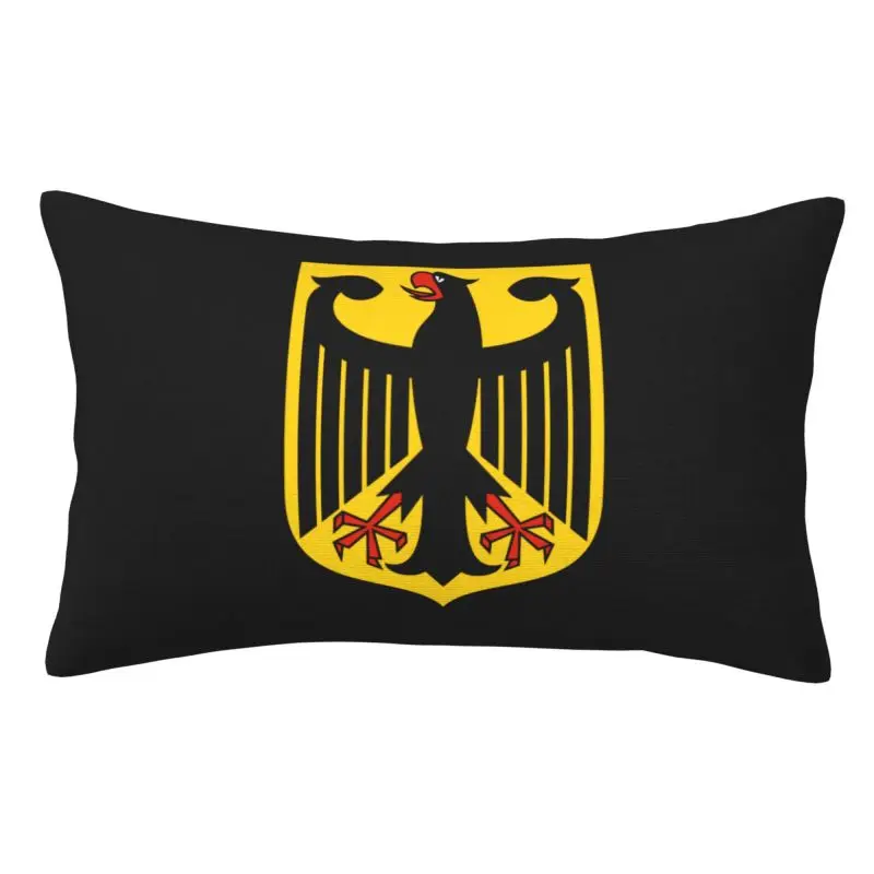 Custom Coat Of Arms Of Germany Modern Throw Pillow Covers German Flag Eagle Pillow Case Rectangle