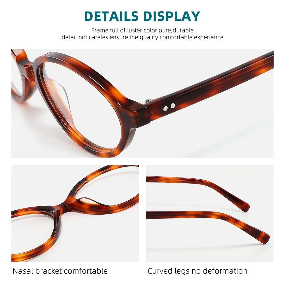 الرجعية البيضاوي مثير النظارات الصغيرة خلات الإطار النظارات الطبية البصرية للنساء مع قصر النظر مصمم العلامة التجارية الفاخرة Y2k نظارات
