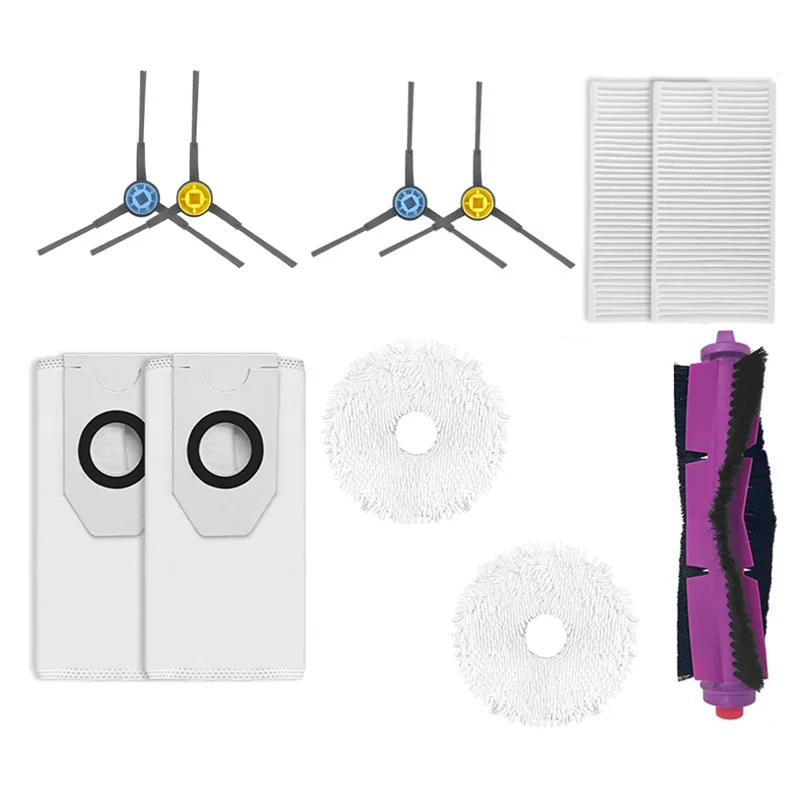 A21F-For ميديا V12 V10 W11 ملحقات المكنسة الكهربائية فرشاة جانبية رئيسية فلتر Hepa ممسحة خرقة كيس لجميع الغبار المواد الاستهلاكية