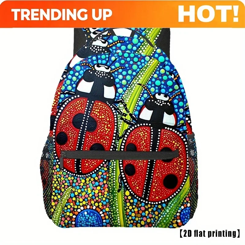 Custom Bag Cute Ladybug_3 (3) 2D Plane Print, Backpack, Travel Hiking Backpack, Computer Backpack, Comfortable And Lightweight,
