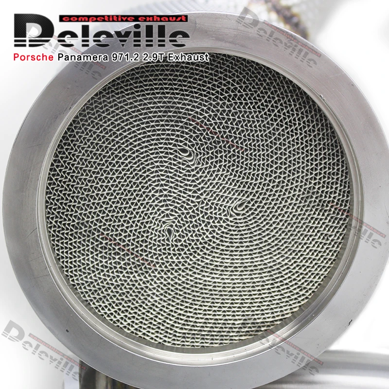 Uitlaat Catted Downpipe Voor Porsche Panamera 971/971.2 2.9T 2017-2023 Rvs Pijp Katalysator Downpipe uitlaatsysteem
