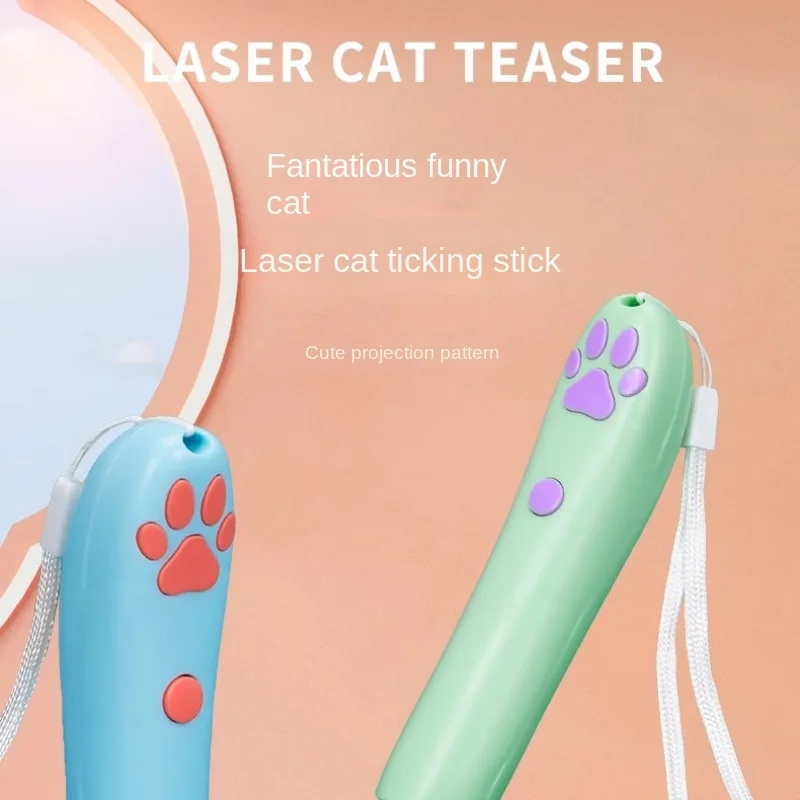

Cat Toy Laser Pen Cat Teasing Exercise Stick Infrared Flashlight Laser Light Usb Charging Multifunctional Suitable For Cats