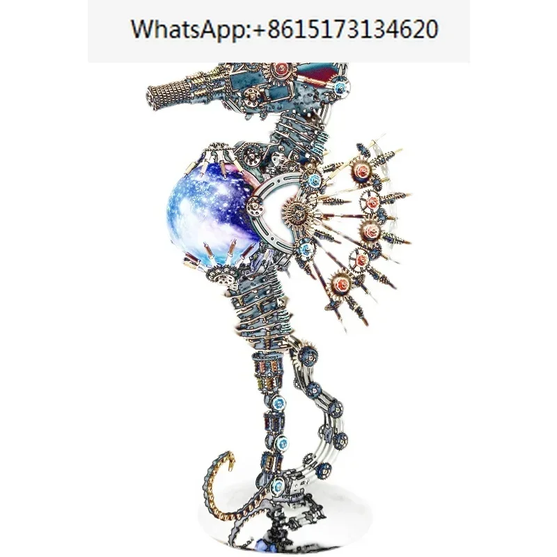 Metal Seahorse Puzzle  Kit Children's Adults  Seahorse Toy Ornaments Hand-made Diy Assembly Mechanical Model