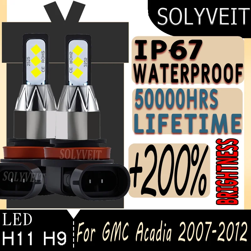 

Simple to Install Long Life Instant-Light Energy-Saving warranty Low Beam Bulbs For GMC Acadia 2007 2008 2009 2010 2011 2012