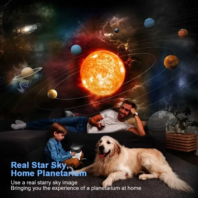 Galaxy Projector 12 in 1 Planetarium Star Realistic Starry Sky Night Light Solar System Moon Kids Adults Ceiling Home Decoration