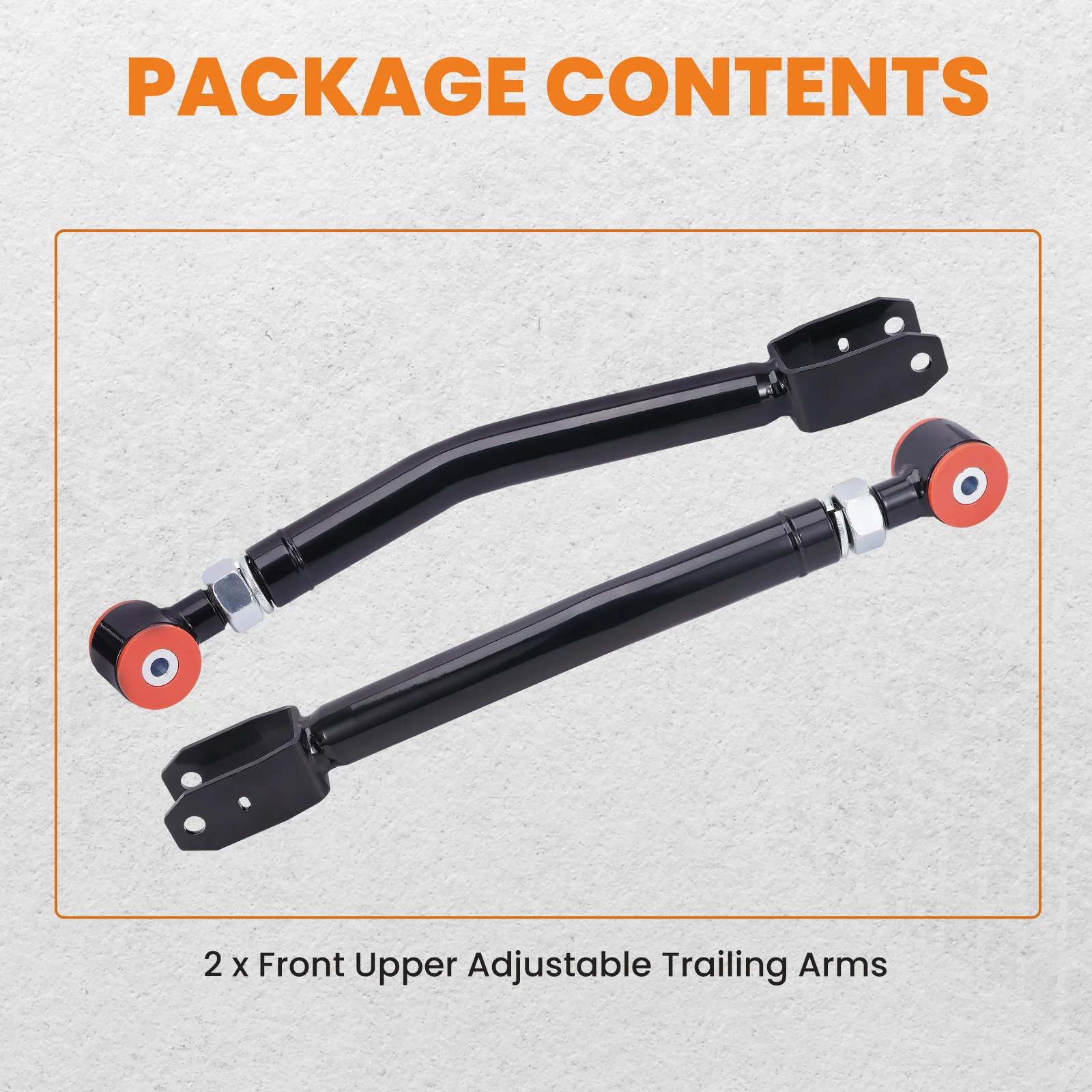 2x Suspension Adj. Front Upper Control Arm For Jeep Wrangler 2018 2019 2020 2021