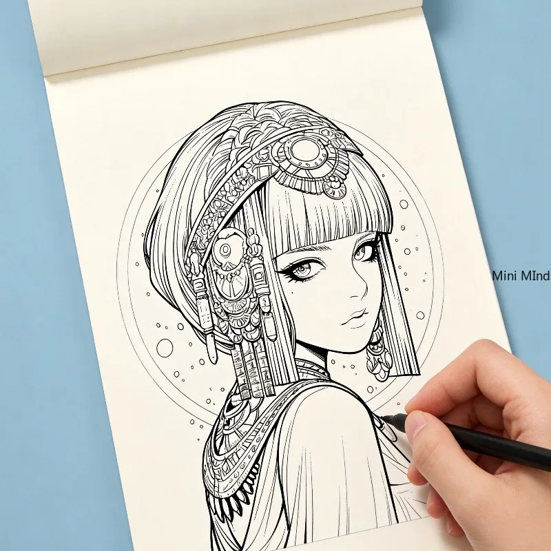 It Is An 8.27x5.51 Inch Sketchbook That Includes Sketches of Landscapes, Architecture, Figures, and Zen Paintings,24 Pages