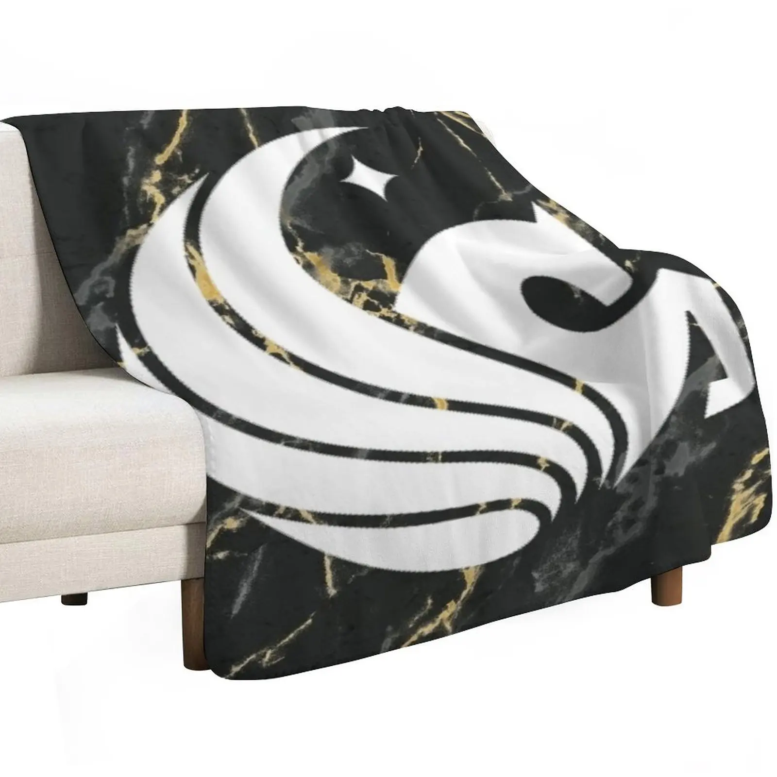 ucf knights marble Throw Blanket Hairy Decorative Sofas Moving Shaggy Cute Plaid Soft Plaid Blankets