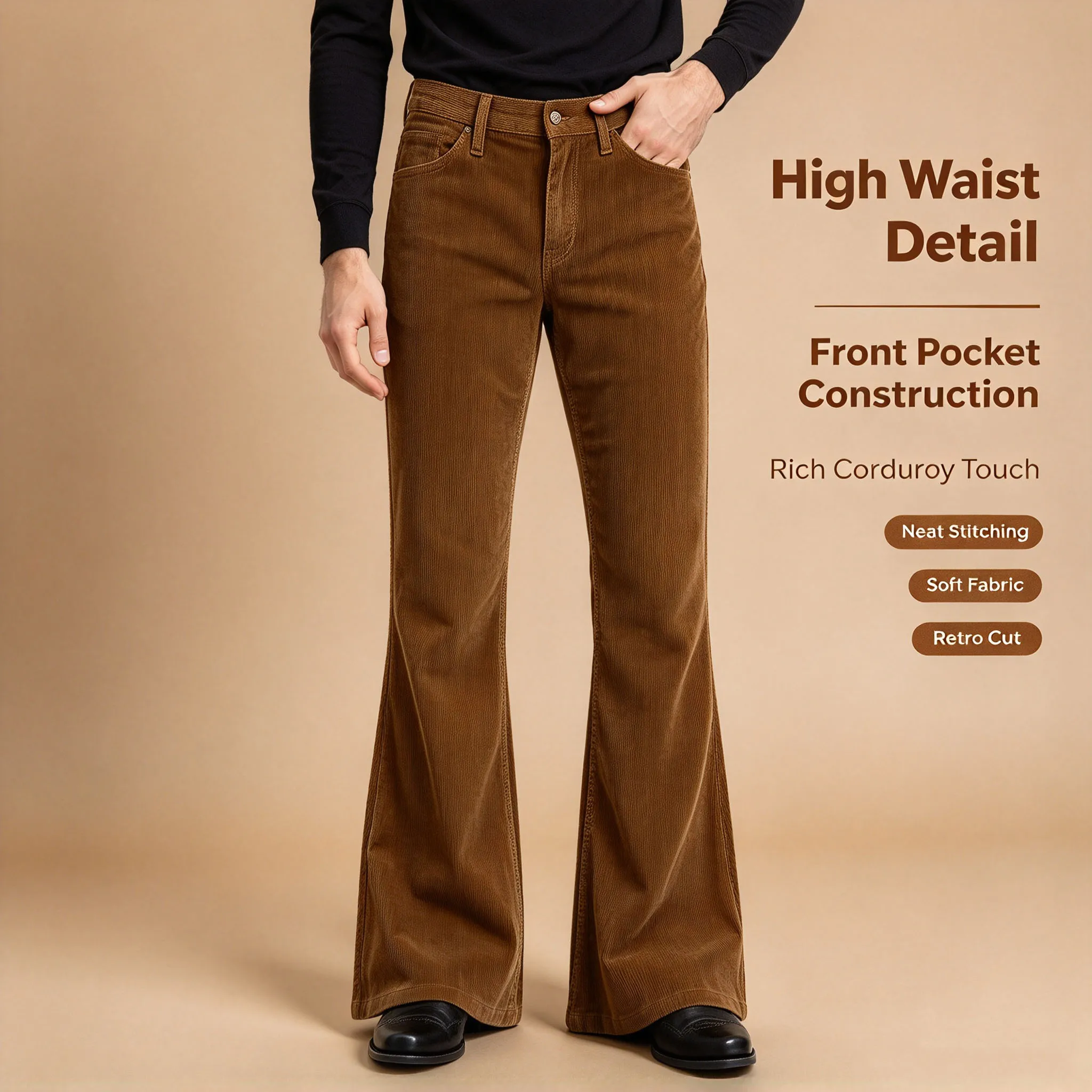 men's-corduroy-flared-trousers-wide-leg-dress-pants-slim-fit-suit-pants-retro-business-casual-office-pants