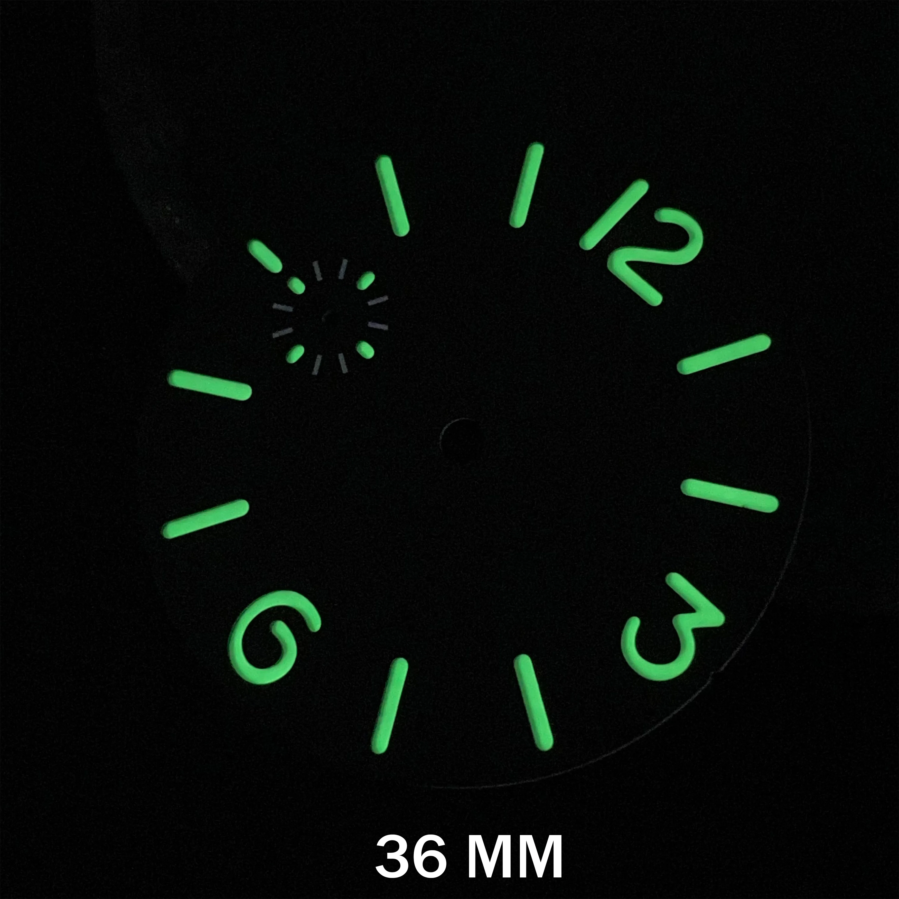 Watch Dial 34.5mm/36mm Face for ETA6497/ ST3600 Movement Watch Green Luminous Accessories Modified Replacement Watch Dial ﻿