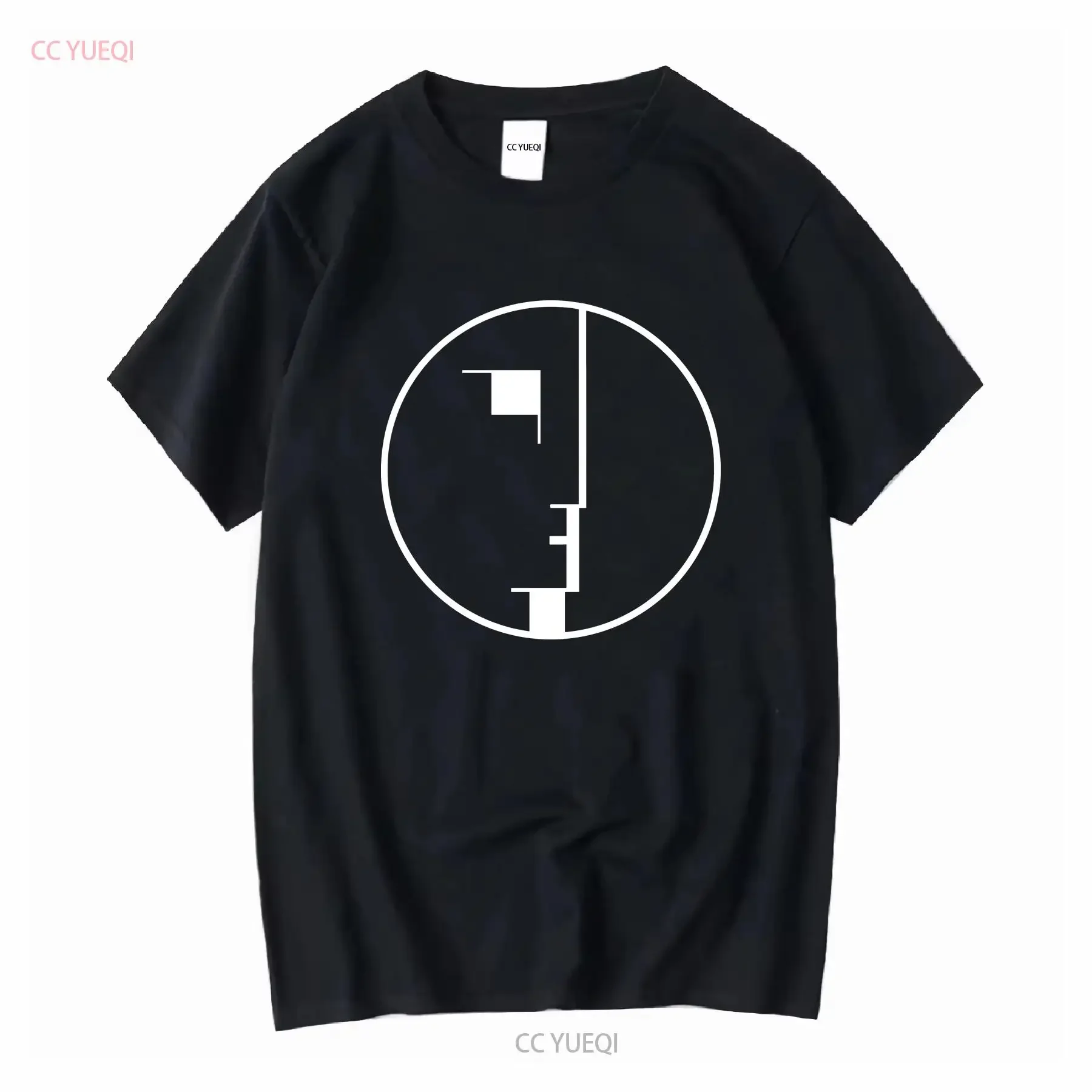 Bauhaus Logo T Shirt vintage Washed Versatile streetwear Comfortable Breathable Slightly Top For Everyday Wear designer clothes