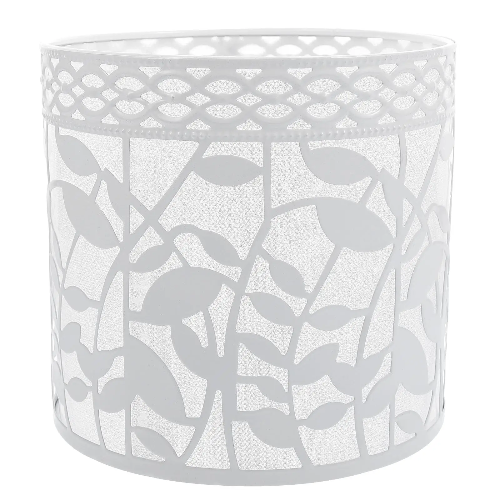 

Bedroom Wrought Iron Lampshade Waterproof Art Flowers Practical Chic Hanging Cover Accessory