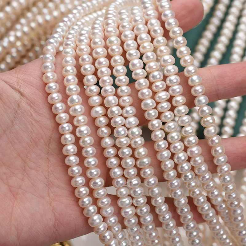 

AAAA 6-7mm Bread-Shaped Pearls High-quality Natural Freshwater Pearls Beads for Jewelry Making DIY Necklace Bracelet Accessories