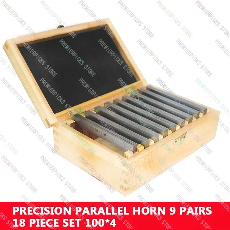 Parallel Iron Vise Pad  Plate 4Mm Thick  Block 9 Pairs 100X4 Jc-100-4